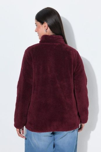 Plus size veliki brojevi Jakna od teddy flisa s patentnim zatvaračem za punije