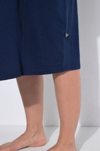 Plus size veliki brojevi Spavaćica dugih rukava s džepovima za punije