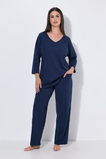 Plus size veliki brojevi Pidžama dvodijelna 3/4 rukava i dugih nogavica za punije