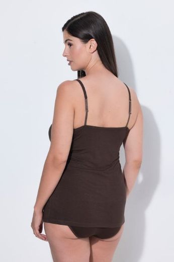 Plus size veliki brojevi Potkošulja uskih naramenica s dodatkom čipke za punije