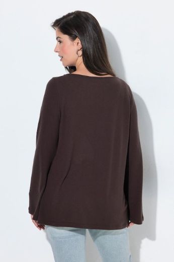 Plus size veliki brojevi Majica dugih rukava okruglog ovratnika za punije