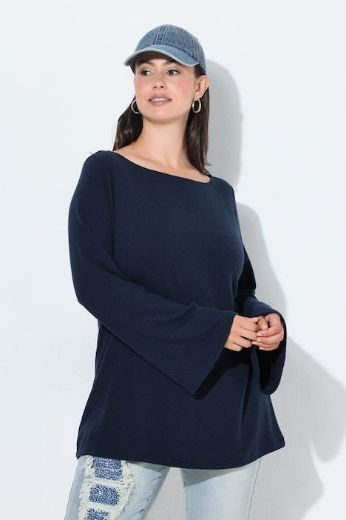 Plus size veliki brojevi Majica dugih rukava okruglog ovratnika za punije