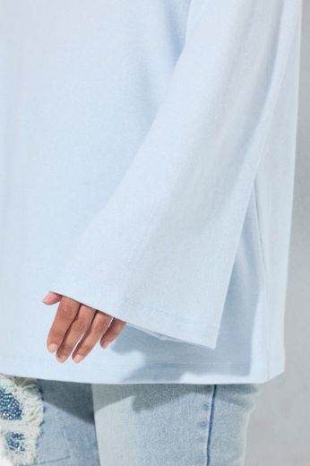 Plus size veliki brojevi Majica dugih rukava okruglog ovratnika za punije
