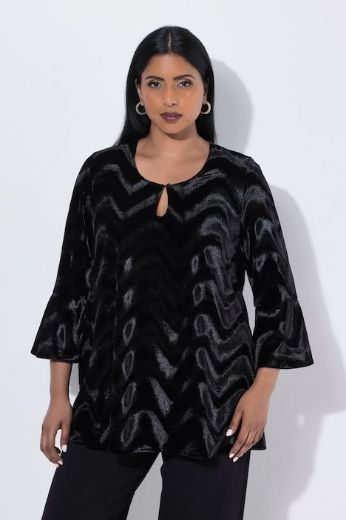 Plus size veliki brojevi Bluza 3/4 rukava baršunasta za punije