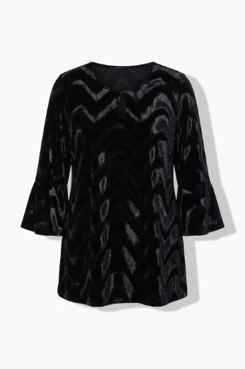 Plus size veliki brojevi Bluza 3/4 rukava baršunasta za punije