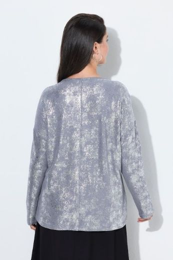 Plus size veliki brojevi Majica dugih rukava V ovratnika za punije