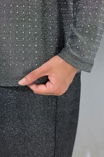 Plus size veliki brojevi Majica dugih rukava sa sjajnim nitima za punije