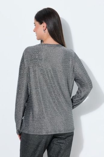 Plus size veliki brojevi Majica dugih rukava sa sjajnim nitima za punije