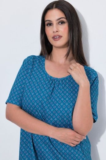 Plus size veliki brojevi Spavaćica kratkih rukava dužeg kroja za punije