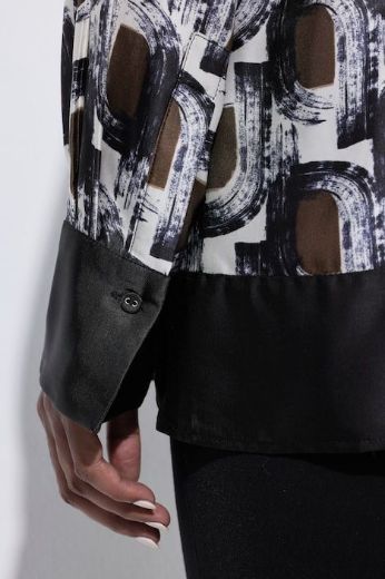 Plus size veliki brojevi Bluza dugih rukava s mašnom za punije