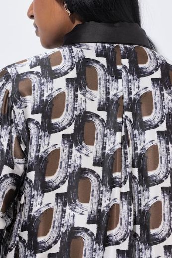 Plus size veliki brojevi Bluza dugih rukava s mašnom za punije
