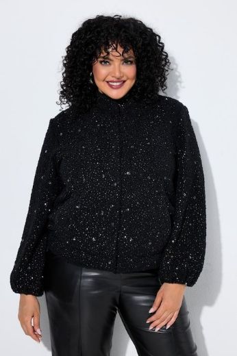 Plus size veliki brojevi Jakna lagana sa šljokicama za punije