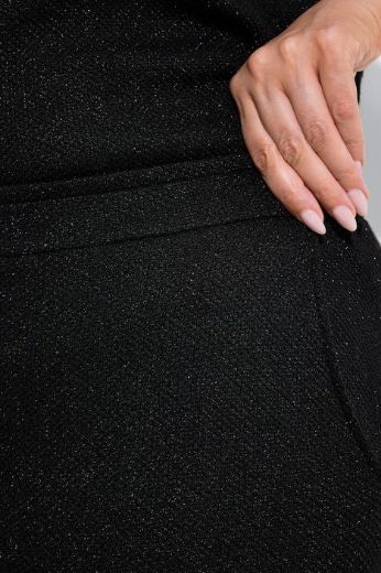 Plus size veliki brojevi Hlače širokih nogavica sa sjajnim nitima za punije