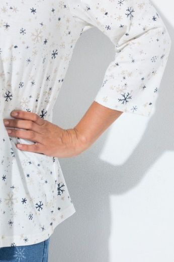 Plus size veliki brojevi Majica 3/4 rukava V ovratnika za punije