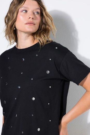 Plus size veliki brojevi Majica kratkih rukava s ukrasnim detaljima za punije