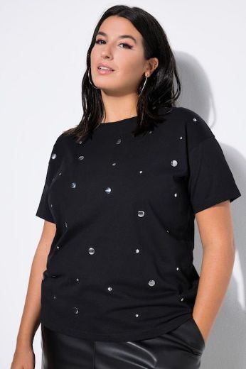 Plus size veliki brojevi Majica kratkih rukava s ukrasnim detaljima za punije