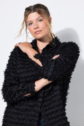 Plus size veliki brojevi Bluza dugih rukava s resicama za punije