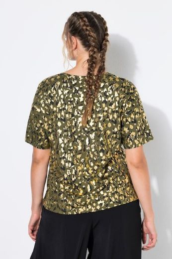 Plus size veliki brojevi Majica kratkih rukava leopard uzorka za punije