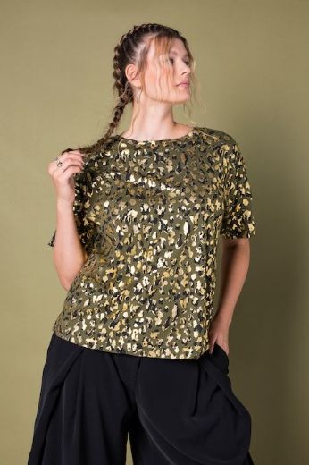 Plus size veliki brojevi Majica kratkih rukava leopard uzorka za punije