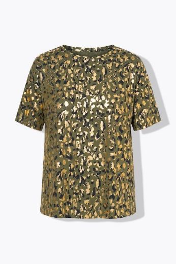 Plus size veliki brojevi Majica kratkih rukava leopard uzorka za punije