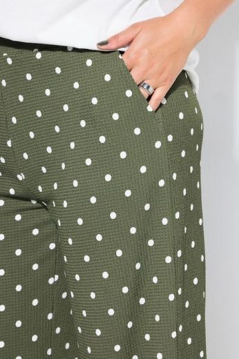 Plus size veliki brojevi Hlače širokih nogavica s uzorkom točkica za punije