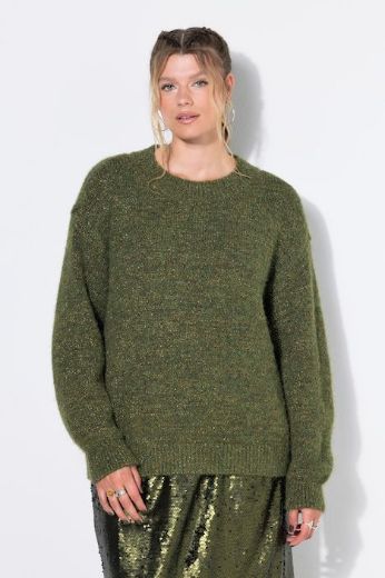 Plus size veliki brojevi Pulover dugih rukava šireg kroja za punije