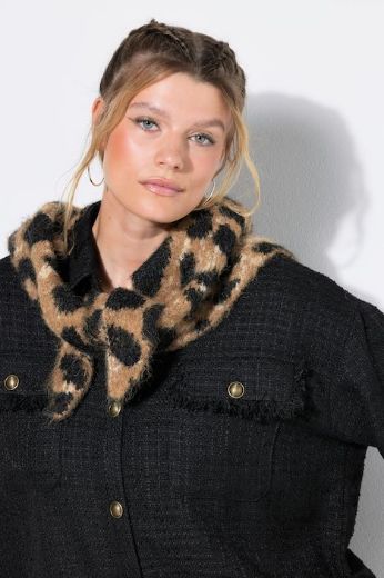 Plus size veliki brojevi Šal s leopard uzorkom za punije