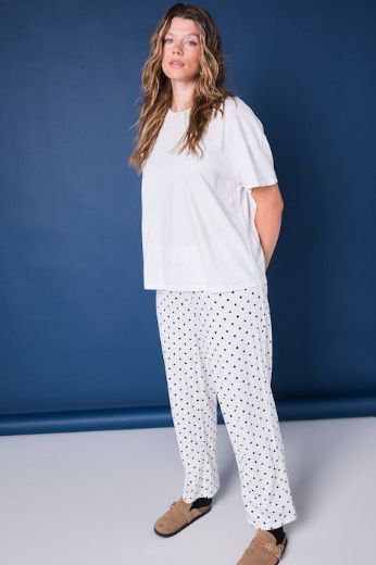 Plus size veliki brojevi Pidžama dvodijelna kratkih rukava i dugih nogavica za punije